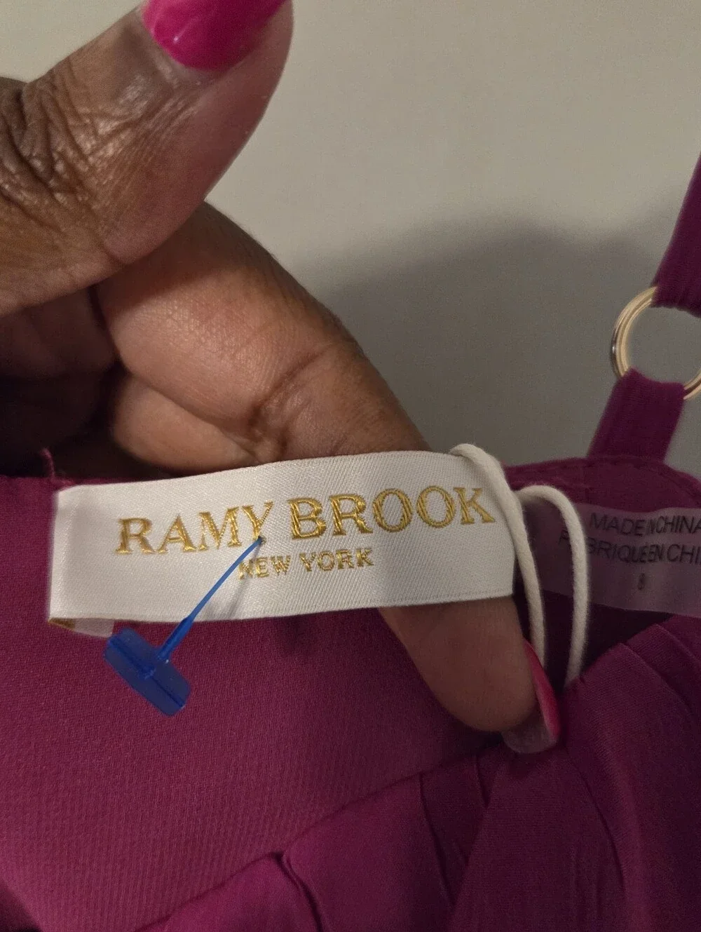 Ramy Brook Women's Loretta Pink Corsette Wide Leg Boho Jumpsuit Sz 8 NWT - Picture 8 of 12